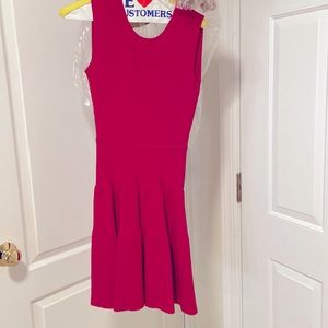 Issa London hot pink knit dress